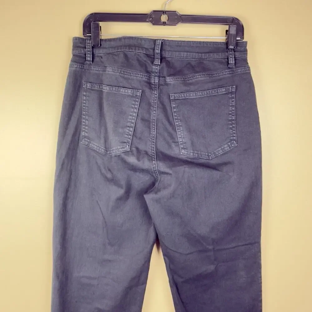 Eileen Fisher Women’s High-Waist Slim Leg Jeans Dark Gray – Size 8 - Picture 7 of 11